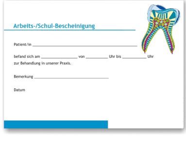 Atteste für Schule und Arbeitgeber, Motiv Mandala 