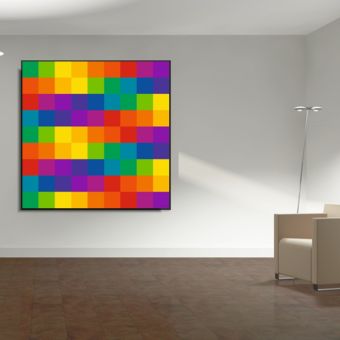 Praxis/Deckenbild "Itten-Farbkreis, No 1" 