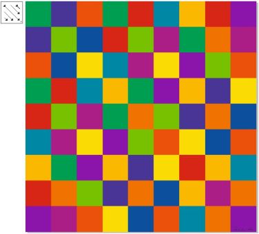 Praxis/Deckenbild "Itten-Farbkreis, No 4" 