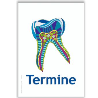 Terminkärtchen, Motiv Mandala 