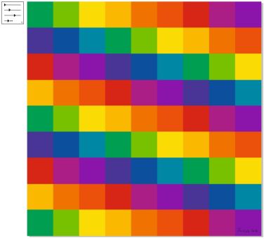 Praxis/Deckenbild "Itten-Farbkreis, No 5" 