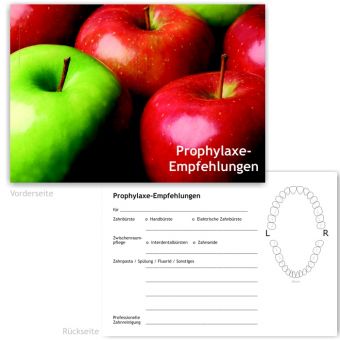 Prophylaxe-Empfehlung, Motiv Äpfel SALE 