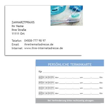 Terminkarte mit Adresse, Motiv Accessoires 