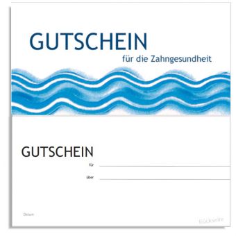 Karte IGeL/PZR-Gutschein, Motiv Pastawelle 