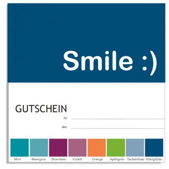 IGeL/PZR Gutscheine, Motiv Smile 