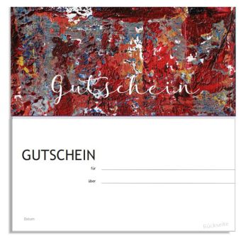 Karte IGeL/PZR-Gutschein, Motiv Quadro No 15 